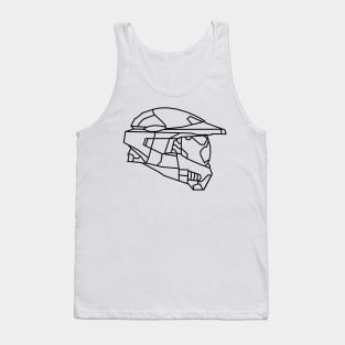 Master Chief Helmet Line art Tank Top